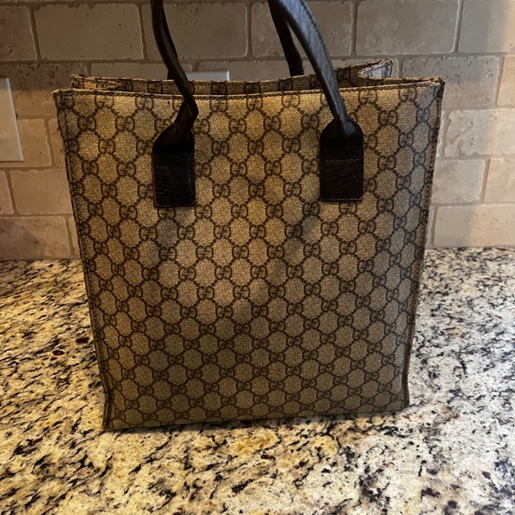 Gucci GG Supreme Canvas Tote Bag 91249 in Good Pre-Loved Condition - see photos - Picture 1 of 15